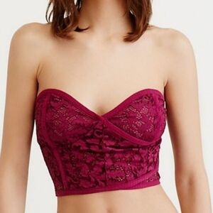 Free people Lace crop top.